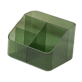 Maxbell Acrylic Desktop Organizer Portable Remote Control Holder for Countertop 4 Grids Green