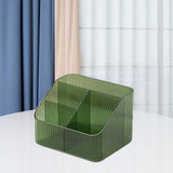 Maxbell Acrylic Desktop Organizer Portable Remote Control Holder for Countertop 4 Grids Green