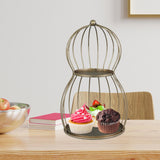 Maxbell Cake Stand Display Holder Iron Snack Cake Stand for Party Brithday Ornaments L