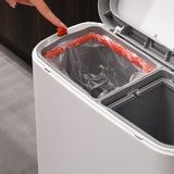 Maxbell 12L Trash Can with Lid Modern Nordic Waste Basket for Bedroom Kitchen