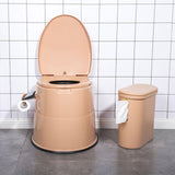 Maxbell Outdoor Potty Detachable Inner Bucket Camping Toilet for Trips Camping Khaki