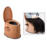 Maxbell Outdoor Potty Detachable Inner Bucket Camping Toilet for Trips Camping Khaki