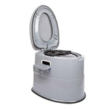 Maxbell Outdoor Potty Detachable Inner Bucket Camping Toilet for Trips Camping Gray