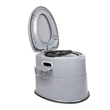 Maxbell Outdoor Potty Detachable Inner Bucket Camping Toilet for Trips Camping Gray