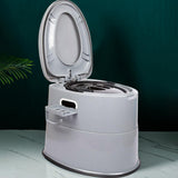 Maxbell Outdoor Potty Detachable Inner Bucket Camping Toilet for Trips Camping Gray