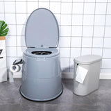 Maxbell Outdoor Potty Detachable Inner Bucket Camping Toilet for Trips Camping Gray