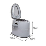 Maxbell Outdoor Potty Detachable Inner Bucket Camping Toilet for Trips Camping Gray
