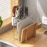 Maxbell Kitchen Knife Holder Rack Universal Knife Holder Stand for Pantry Countertop with Chopsticks Rack