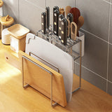 Maxbell Kitchen Knife Holder Rack Universal Knife Holder Stand for Pantry Countertop No Chopsticks Rack