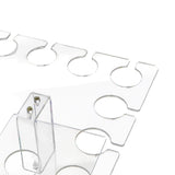 Maxbell Acrylic Wine Glass Holder Sturdy Mini Universal for Wedding Countertop Table L