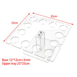 Maxbell Acrylic Wine Glass Holder Sturdy Mini Universal for Wedding Countertop Table L