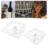Maxbell Acrylic Wine Glass Holder Sturdy Mini Universal for Wedding Countertop Table L