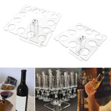 Maxbell Acrylic Wine Glass Holder Sturdy Mini Universal for Wedding Countertop Table L