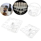 Maxbell Acrylic Wine Glass Holder Sturdy Mini Universal for Wedding Countertop Table L