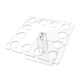 Maxbell Acrylic Wine Glass Holder Sturdy Mini Universal for Wedding Countertop Table L
