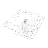 Maxbell Acrylic Wine Glass Holder Sturdy Mini Universal for Wedding Countertop Table L