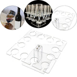 Maxbell Acrylic Wine Glass Holder Sturdy Mini Universal for Wedding Countertop Table L