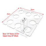 Maxbell Acrylic Wine Glass Holder Sturdy Mini Universal for Wedding Countertop Table S