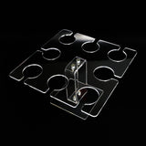 Maxbell Acrylic Wine Glass Holder Sturdy Mini Universal for Wedding Countertop Table S