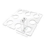 Maxbell Acrylic Wine Glass Holder Sturdy Mini Universal for Wedding Countertop Table S