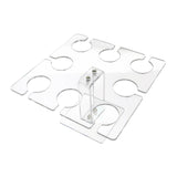 Maxbell Acrylic Wine Glass Holder Sturdy Mini Universal for Wedding Countertop Table S