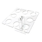 Maxbell Acrylic Wine Glass Holder Sturdy Mini Universal for Wedding Countertop Table S