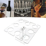 Maxbell Acrylic Wine Glass Holder Sturdy Mini Universal for Wedding Countertop Table S