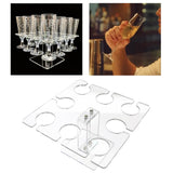Maxbell Acrylic Wine Glass Holder Sturdy Mini Universal for Wedding Countertop Table S