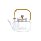 Maxbell High Borosilicate Glass Teapot Clear Kung Fu Tea with Strainer Stovetop Safe