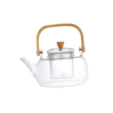 Maxbell High Borosilicate Glass Teapot Clear Kung Fu Tea with Strainer Stovetop Safe