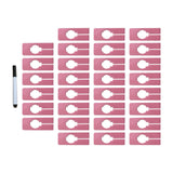 Maxbell 30Pcs Clothing Rack Size Dividers Blank Closet Dividers for Home Cloth Store pink