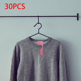 Maxbell 30Pcs Clothing Rack Size Dividers Blank Closet Dividers for Home Cloth Store pink