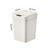 Maxbell Touchless Trash Can 13L Induction Rubbish Bin for Restaurant Dorm Room Hotel white