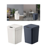 Maxbell Touchless Trash Can 13L Induction Rubbish Bin for Restaurant Dorm Room Hotel white