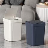 Maxbell Touchless Trash Can 13L Induction Rubbish Bin for Restaurant Dorm Room Hotel white