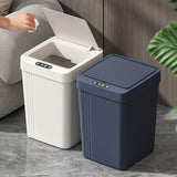 Maxbell Touchless Trash Can 13L Induction Rubbish Bin for Restaurant Dorm Room Hotel white