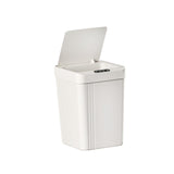 Maxbell Touchless Trash Can 13L Induction Rubbish Bin for Restaurant Dorm Room Hotel white