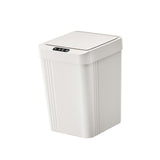 Maxbell Touchless Trash Can 13L Induction Rubbish Bin for Restaurant Dorm Room Hotel white