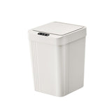 Maxbell Touchless Trash Can 13L Induction Rubbish Bin for Restaurant Dorm Room Hotel white