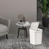 Maxbell Touchless Trash Can 13L Induction Rubbish Bin for Restaurant Dorm Room Hotel white