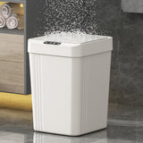 Maxbell Touchless Trash Can 13L Induction Rubbish Bin for Restaurant Dorm Room Hotel white