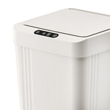 Maxbell Touchless Trash Can 13L Induction Rubbish Bin for Restaurant Dorm Room Hotel white