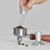 Maxbell Hand Tampers Stirring Tool Espresso Distribution Tool for bar Argent 53mm