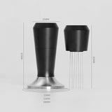 Maxbell Hand Tampers Stirring Tool Espresso Distribution Tool for bar Black 51mm