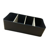 Maxbell Remote Control Holder Make up Organizer Desktop for Remotes Bedside Sundries rectangle Black