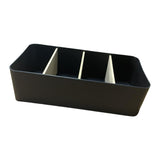 Maxbell Remote Control Holder Make up Organizer Desktop for Remotes Bedside Sundries rectangle Black