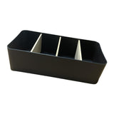 Maxbell Remote Control Holder Make up Organizer Desktop for Remotes Bedside Sundries rectangle Black