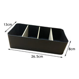 Maxbell Remote Control Holder Make up Organizer Desktop for Remotes Bedside Sundries rectangle Black