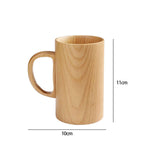 Maxbell Tea Cup Water Cup Smooth Coffee Cup Vintage Juice Drink Mug Solid Wooden Mug 150ml