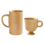Maxbell Tea Cup Water Cup Smooth Coffee Cup Vintage Juice Drink Mug Solid Wooden Mug 150ml